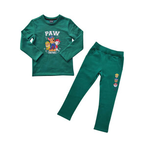 Platinum sports Kids winter clothing’s Set Emerald Green (Sweat shirt and sweat pant Boys)