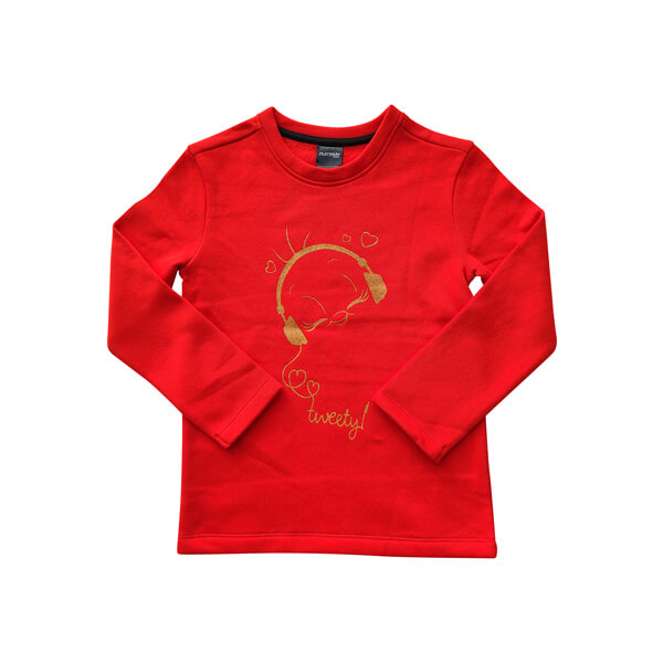 Platinum Sports Kids Winter Clothing’s Set Orange (Sweat shirt and sweat pant Girls)