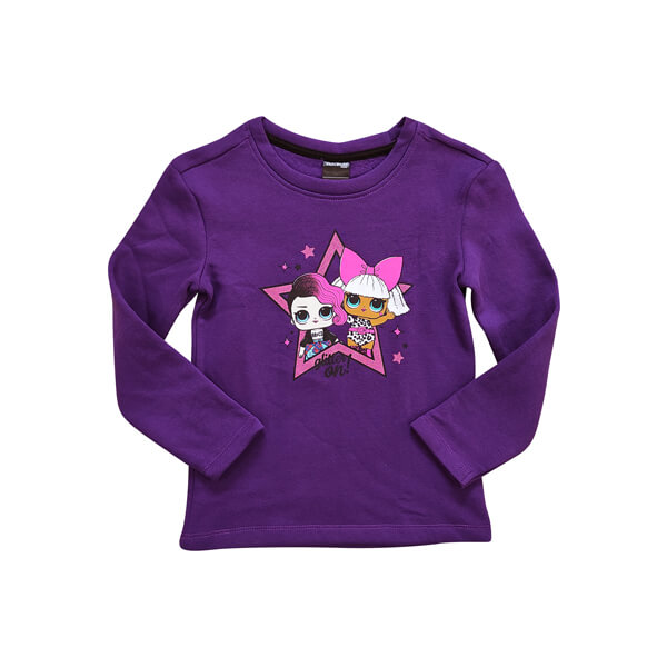 Platinum Sports Kids Winter Clothing’s Set Violet (Sweat shirt and sweat pant Girls)