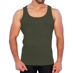 Men’s Ribbed Vest Platinum Sports