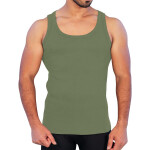 Men’s Ribbed Vest Platinum Sports