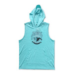 Men’s Sleeveless Workout Hoodie Deep Sky