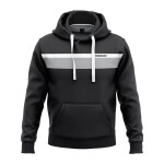 Men’s Regular Fit Stripe Hoodie Black