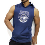 Men’s Sleeveless Workout Hoodie Dark Navy