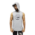 Men’s Sleeveless Workout Hoodie Gray
