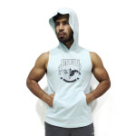 Men’s Sleeveless Workout Hoodie Light Sky