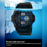 Sports Hand Plastic Case Large Display Watch-0955